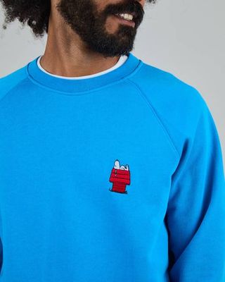 Peanuts Snoopy Doghouse Sweatshirt Blau
