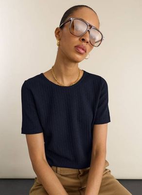 Gabriella Geripptes T-Shirt