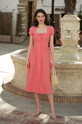 Estelle Button Down Dress