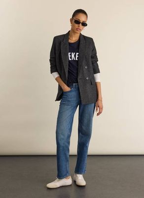 Maßgeschneiderter Blazer Eugenie aus Wollmischung