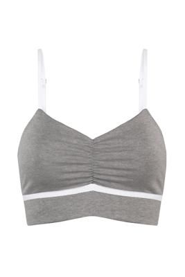 Bio Bustier Yoga grau meliert -