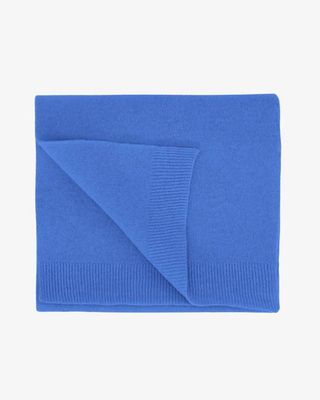 Merino Wool Scarf - Pacific Blue
