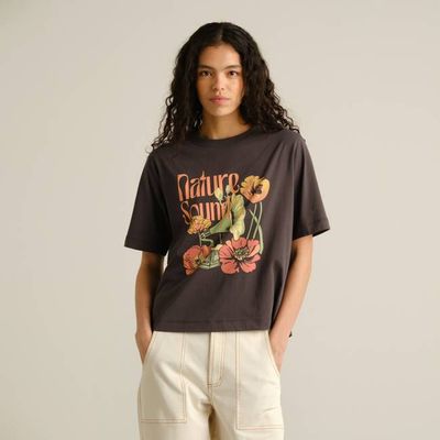 DEDICATED - T-shirt Vadstena Nature Sound Charcoal