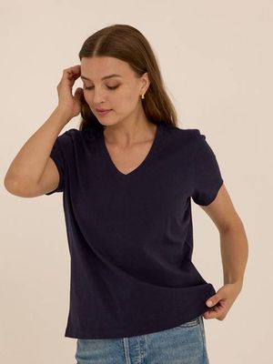 Aria Essential Jersey V-Neck Tee