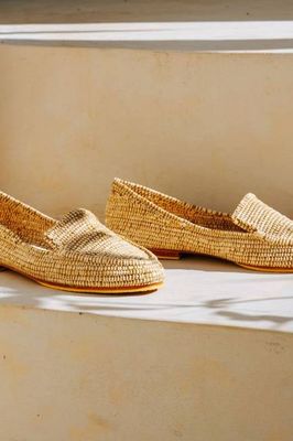 Mouna Mouna Mokassins für Damen Ocker