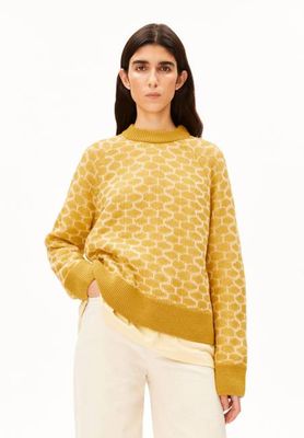 GEPUNKTETER WOLLSTRICKPULLOVER