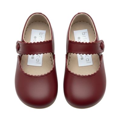 Britannical x Early Days - Emma Pre-Walker Baby Shoes - Burgundy