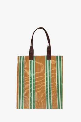 ECO WOVEN RECYCLED TOTE IN SPANISH ORANGE