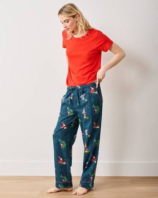 Mischief Night - Tall Lightweight Flannel PJ Pants - Nightfall Blue