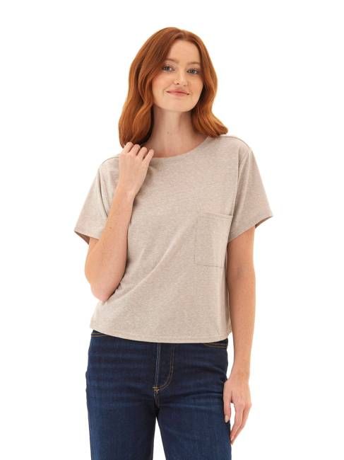 Shelbie Triblend Jersey Pocket Tee