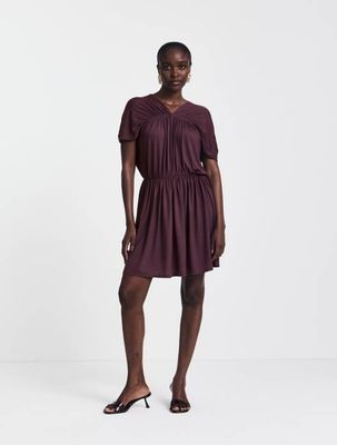 Bythos Reversible Dress in Merlot