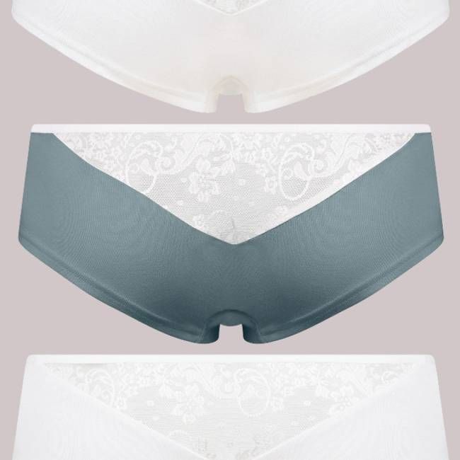 SET: Bio Hipster Jondel Spitze: 2x weiß, 1x hellgrau - kaufen