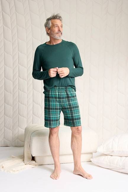 Lounge Set: Long Sleeve Shirt + Lounge Short