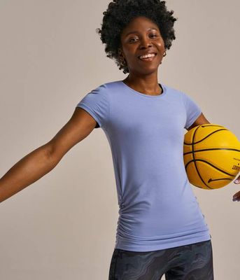 Women's Gathered Hem Air Bamboo T-Shirt