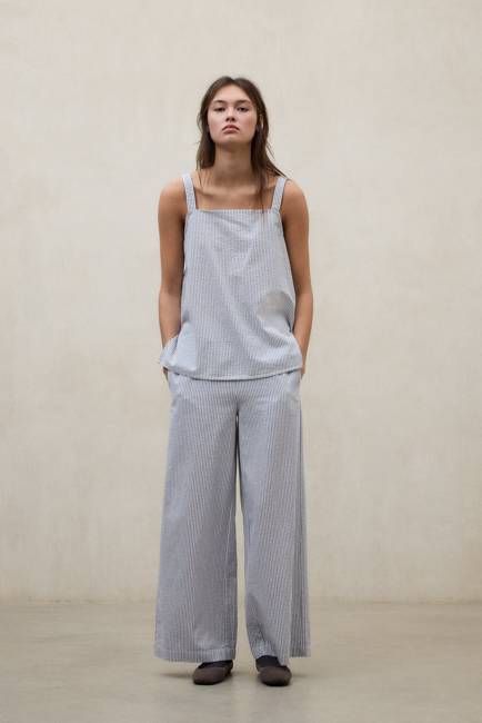 BLUE AND WHITE ARIA SHIRT