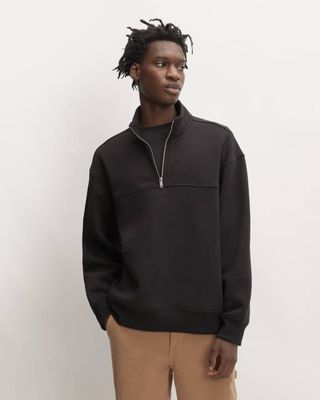The ReTrack Fleece Half-Zip | Black