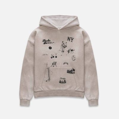 NY Sketch Oat Marl Hoodie