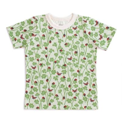 Short-Sleeve Tee - Clover & Ladybugs Green