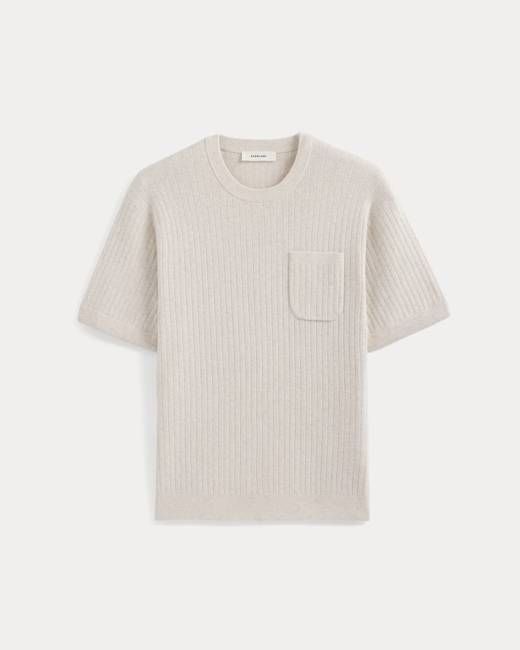 Textured Knit Tee | Heathered Oat