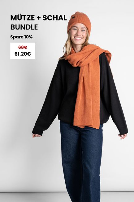 Buy the knitted scarf and hat in a set and save 20%