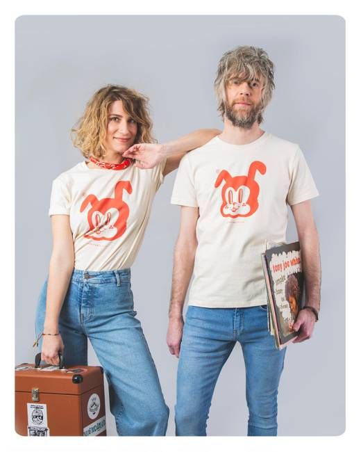 RABBIT RAW COTTON T-SHIRT