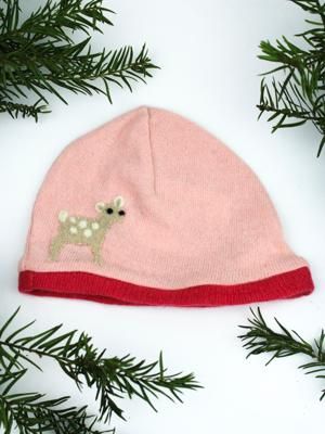 Irregular Cashmere Hat - Baby Pink Fawn