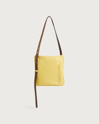Yellow leather Bonbon shoulder bag