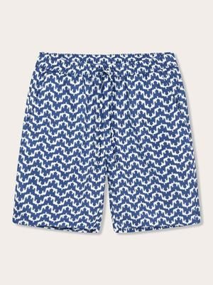Men's Elephant Palace Blue Joulter Linen Shorts