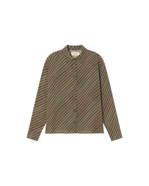 Brown diagonal striped Kati blouse