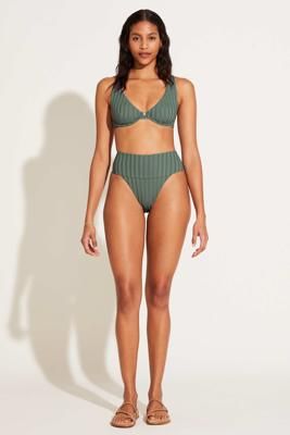 Emmi High Waist Bottom - Aloe Green SuperRib