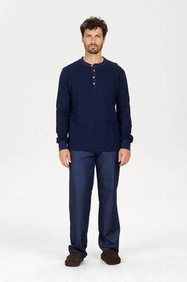 JOSHUA Organic Cotton Trouser - Mid Wash