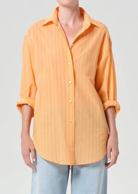 Sona Shirt in Fontana Stripe/Orange Soda
