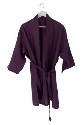 NEW! Linen Belted Overlay Deep Purple