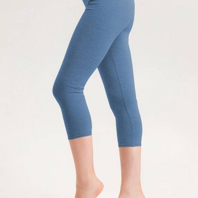 Bio Capri Leggings blau-meliert - kaufen