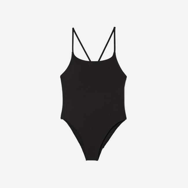 The String One-Piece | Black