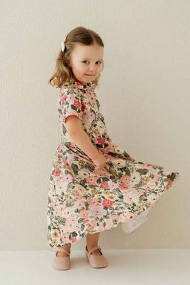 Mini Me Klassisches Kleid mit kurzen Ärmeln