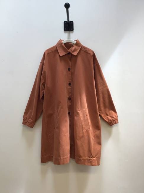 Kosame Organic Cotton Coat in Tortoiseshell Sample