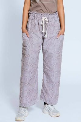 Jules Handwoven Sack Pants, Taupe Optic