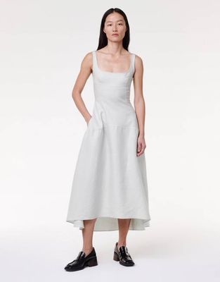 Seamed Bodice Dress | Silt Green