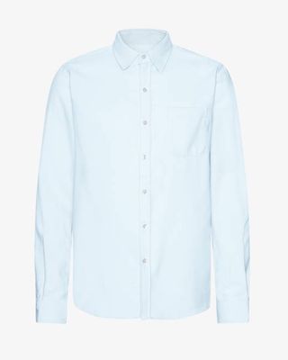 Organic Flannel Shirt - Polar Blue