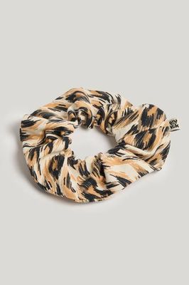 Mimmi - Oversized Cotton Scrunchie in Leo Swirl