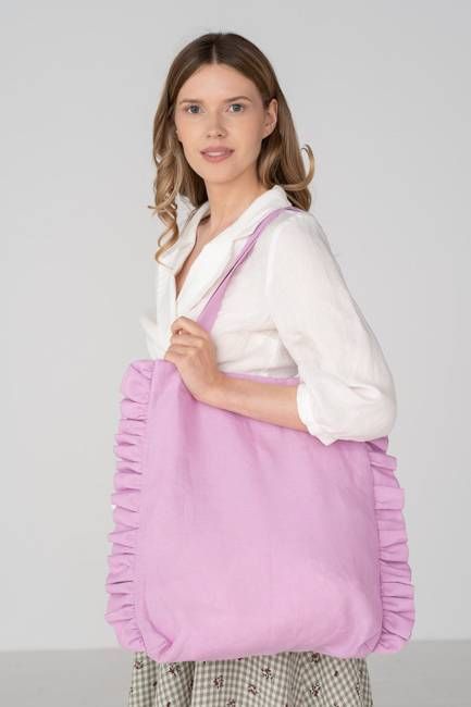 Ruffle Tote Bag