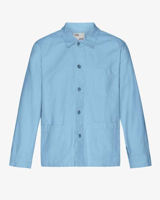 Organic Workwear Jacket - Seaside Blue