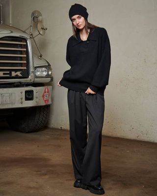 Oversize Knitted Polo