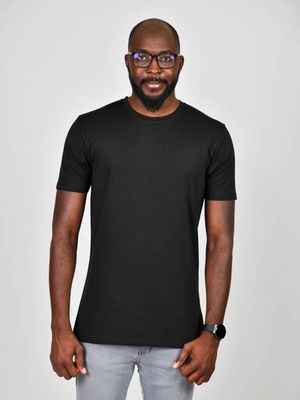 Organic Tall Slim Heavyweight T-shirt (Black)