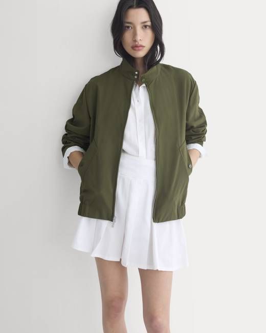 Utility Pleated Mini Skirt | White