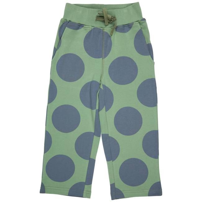 Jersey Trousers - Giant Spot, Blue/Green