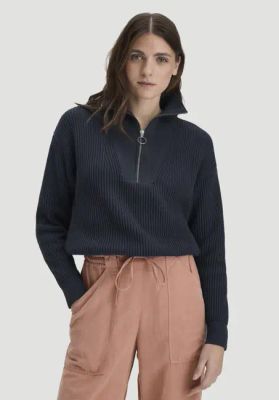 Knitted Troyer Relaxed made of pure organic cotton