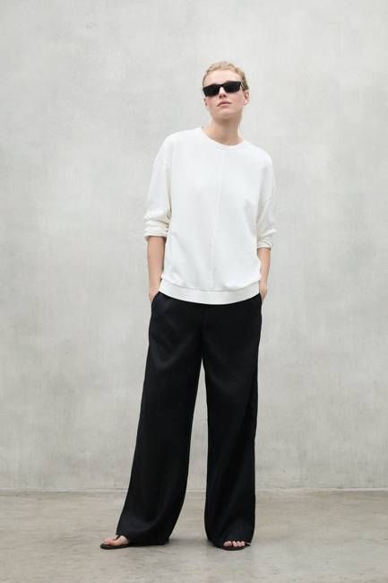 WHITE ANKARA SWEATSHIRT