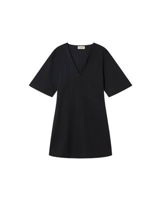 Black short Vneck Kim dress